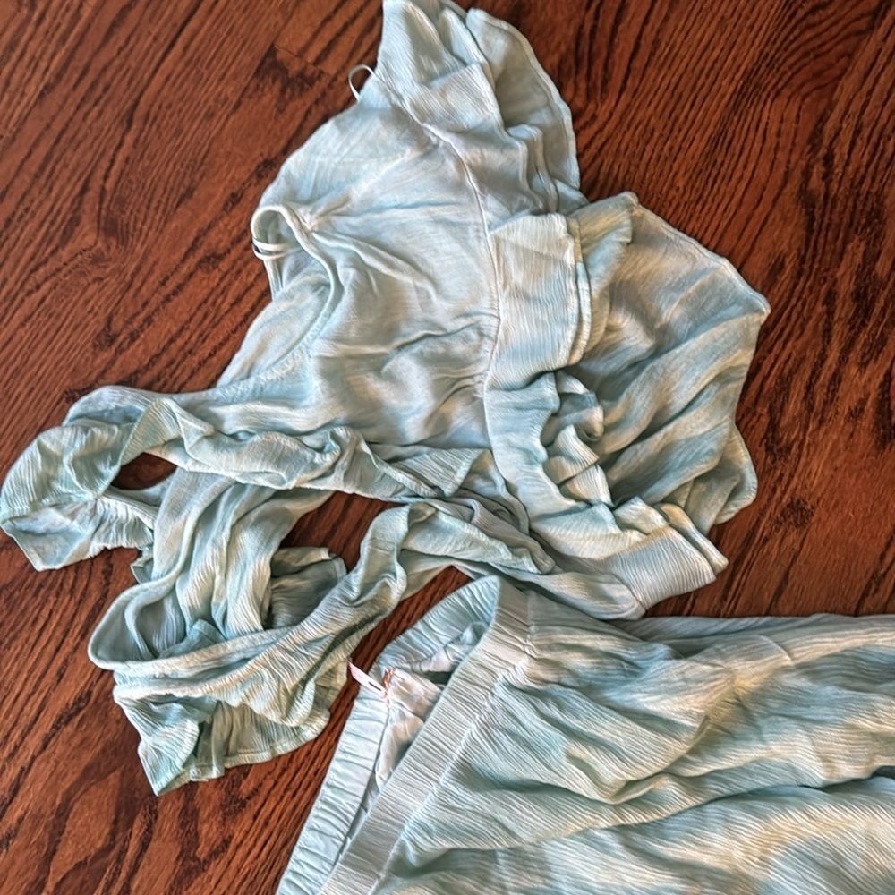 Free People If Only Set Skirt & Top flowy & featured in a crinkled tie dyed - Picture 9 of 11